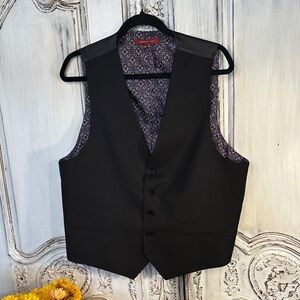 STATEMENT Men's Fully Lined Black Vest